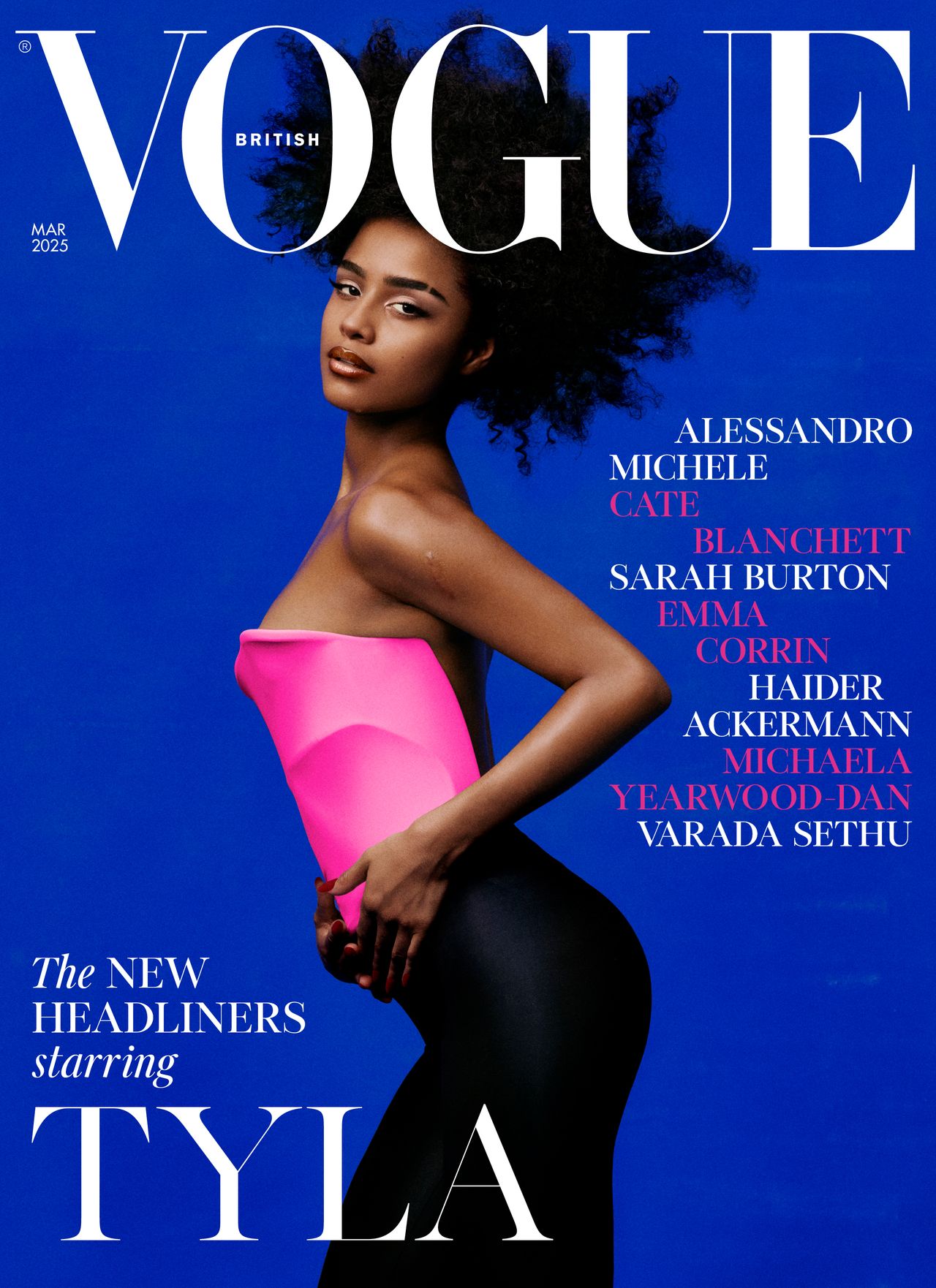 British Vogue cover featuring Tyla